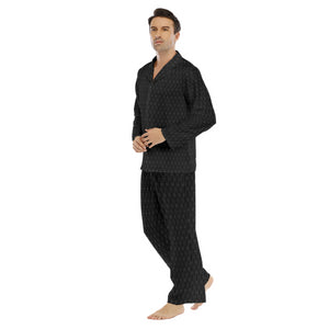 Men’s Black Satin Set