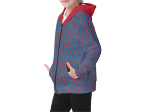Kid’s Zipper Hoddie Red Jean style